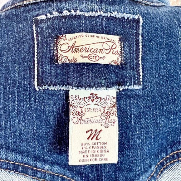 Women's American Rag Blue Denim Jacket | Button Up | Medium Wash | Size Medium - Picture 7 of 7